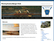Tablet Screenshot of pennsylvaniabargeclub.com